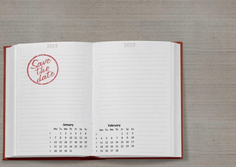 Achte auf alle Fristen und Daten, trage sie früh genug in den Kalender ein.