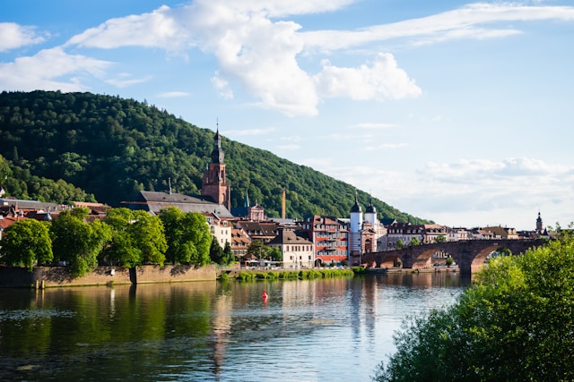 Altstadt von Heidelberg mit Neckar und der Alten Brücke – ein zentraler Studienort für angehende Mediziner:innen, an dem das TMS-Ergebnis stark gewichtet wird.