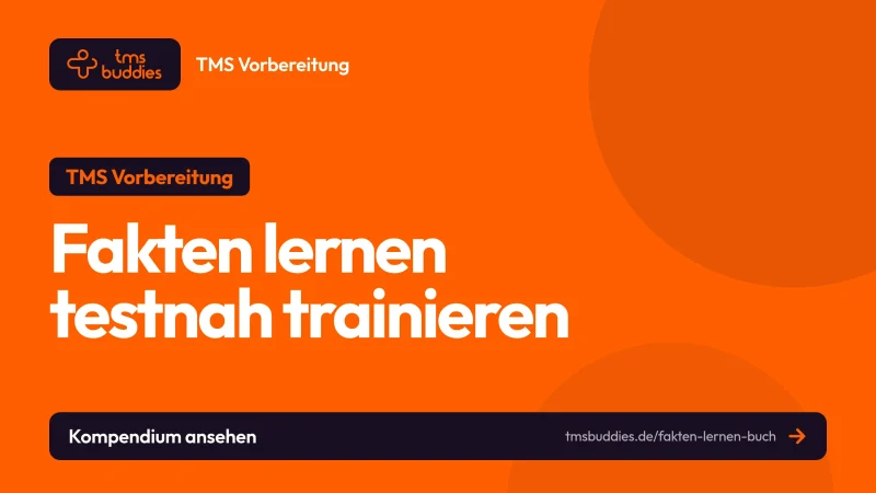 Fakten lernen Buch von tmsbuddies mit testnahen TMS-Aufgaben