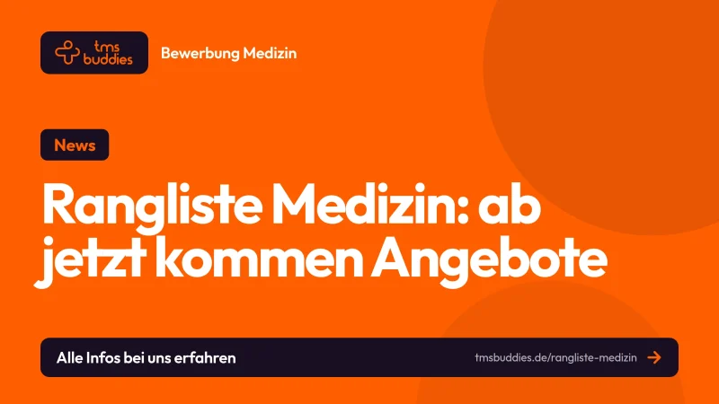 Rangliste Medizin: ab dem 31.07.2026 kommen die ersten Zulassungsangebote in ZEQ und AdH